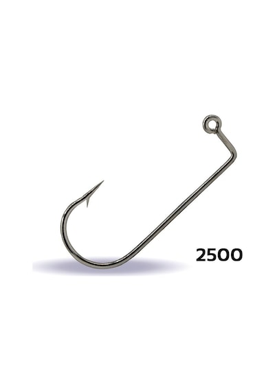 Youvella 2500 Jig Head İğnesi Delikli Uzun 100'lü Kutu Nikel 4/0