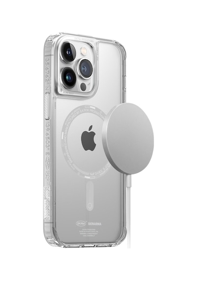 Apple Uyumlu iPhone 14 Pro Max Kılıf Skinarma Şeffaf Airbag Tasarımlı Magsafe Şarj Özellikli Saido Kapak