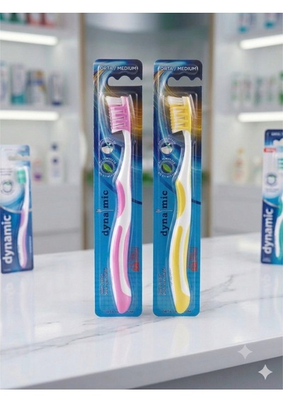 Dynamic Premium Care Medium Orta Diş Fırçası 2 Adet Tekli Ambalajlı Karışık Renk