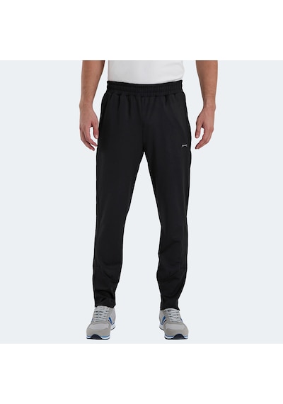 Slazenger RAIL Erkek Cepli Dar Paça Siyah Eşofman Altı