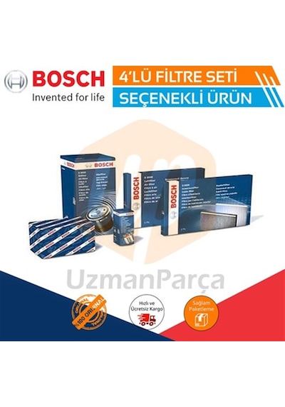 Audi A3 1.6 Tdı Dizel Bosch  Filtre Bakım Seti 2010-2012