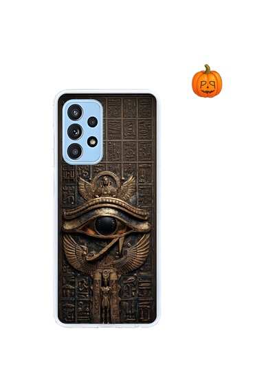 Samsung Galaxy A52 Uyumlu Şeffaf Kılıf Antik Mısır 2 Tasarımlı