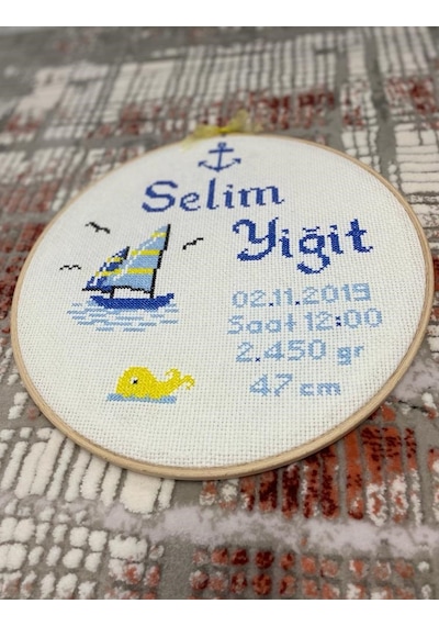 Bebek Hatıra Panosu- Bebek Kasnak 30 CM- Bebek Bilgi Panosu