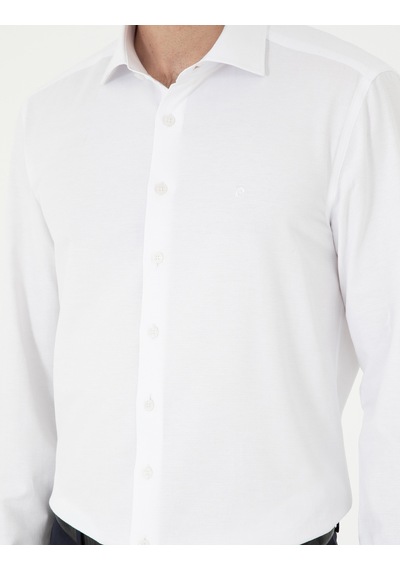 Pierre Cardin Erkek Beyaz Gömlek Desenli 50296573-vr013 Beyaz