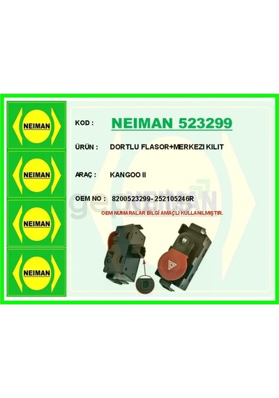 Dortlu Flasor Merkezi Kilit Kangoo 2