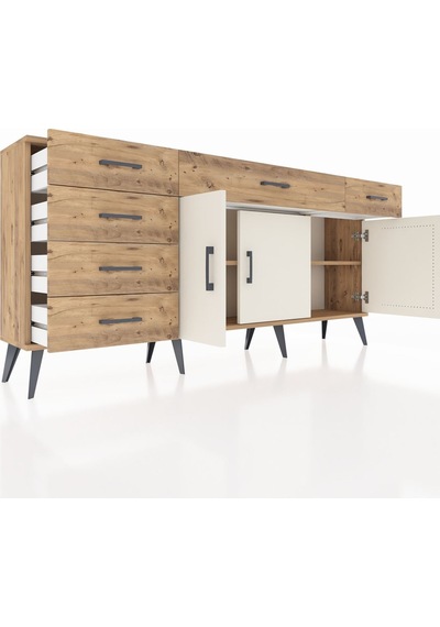 Arges Konsol 2 Raflı 6 Çekmeceli 3 Kapaklı 176x30x83 Çam-aytaşı/çam Aytaşı/çam Arges Konsol 2 Raflı 6 Çekmeceli 3 Kapaklı 176x30x83 Çam-aytaşı/çam Aytaşı/çam