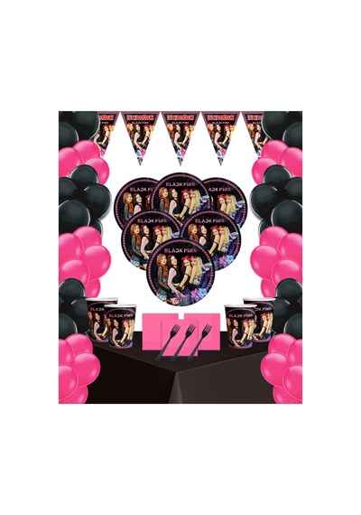 Blackpink Bilekpink 24'li Doğum Günü Parti Malzeme Konsepti Tüm Yaşlar