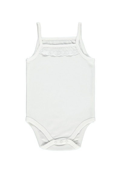 Civil Baby Kız Bebek Çıtçıtlı Badi 12-24 Ay Beyaz 14587140523Y Beyaz