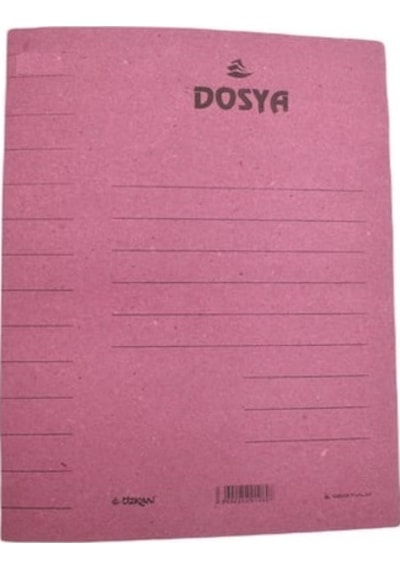 Özkan - Armat Tam Kapaklı Dosya Karton 50 Adet Pembe