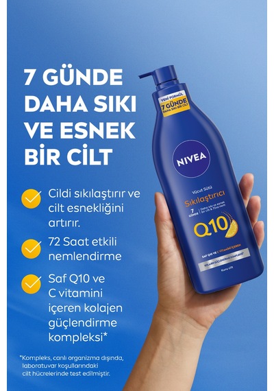 Q10 Sıkılaştırıcı Vücut Bakım Sütü Kuru Cilt 400ml Ve Vücut Losyonu Normal Cilt 400ml, C Vitam