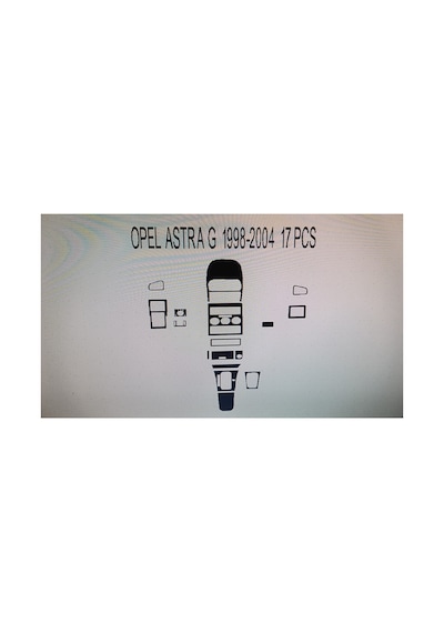 Opel Astra G 1998-2004 16 Parça Torpido Kaplama Renk Karbon