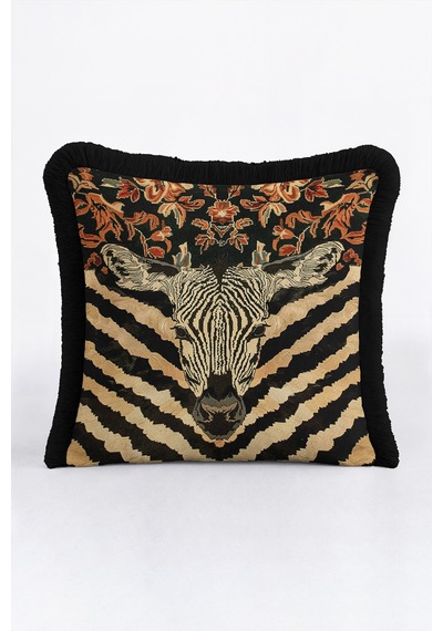 Safari Zebra Desenli Saçaklı Yastık Kılıfı - Egzotik Hayvan Bohem Bej Siyah Püsküllü Kırlent Kılıfı Puslu Sahil Aura Safari Zebra Desenli Saçaklı Yastık Kılıfı - Egzotik Hayvan Bohem Bej Siyah Püsküllü Kırlent Kılıfı Puslu Sahil Aura
