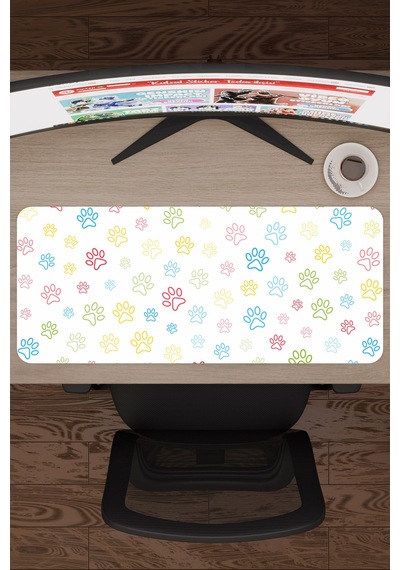 Pati Kaymaz Dikişli Kauçuk Oyuncu Mousepad V1 - 70x30 Xl Gaming Mouse Pad Fare Altlığı