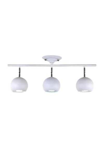 Retro Beyaz 180 Derece Hareketli Modern Spor 3 Lü Led Spot Avize Günışığı Ampullü Genel