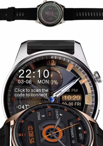Yuvarlak Kasa 46mm Akıllı Saat Android Ve Ios Uyumlu Uyku Ve Sağlık Takibi