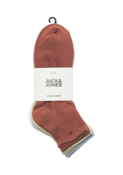 Jack & jones Jacvesterbro Short Tennıs Socks 5 Pack Kiremit Siyah