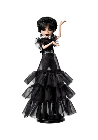 Hxj03 Monster High Wednesday Balo Elbiseli Bebek