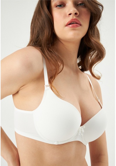 Eros Ekru Ersk111 Daısy Kulaklı Yarı Push-up Tek Sütyen