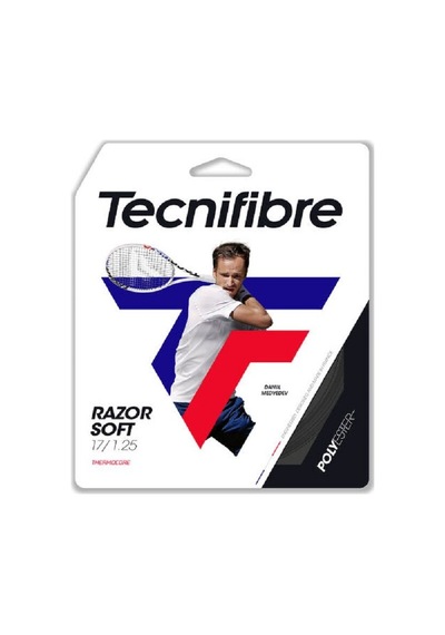 Tecnifibre Razor Soft 17/1.25 Siyah Tekli Kordaj 04gras125n