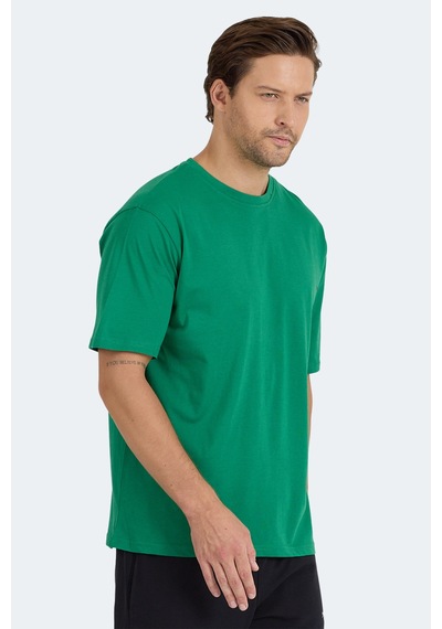 Slazenger Kaıser In Oversize Erkek Oversıze Koyu Yeşil Tişört Koyu Yeşil