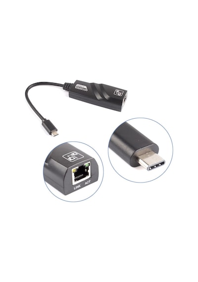 Alfais 5060 Type C To Ethernet Usb 3.1 1000 Mbps Gigabit Ag Adaptor Kartı