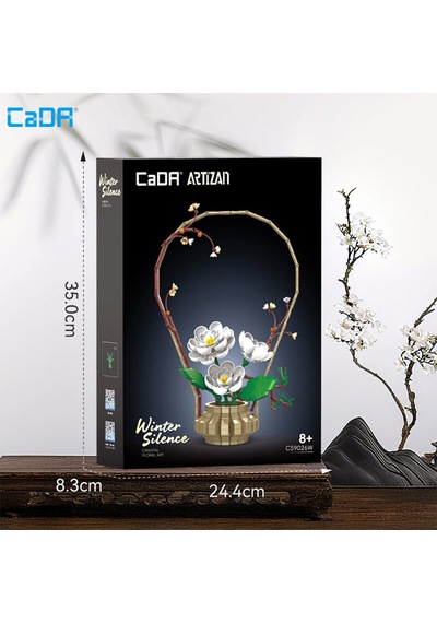 C59026w Cada Çiçek Sanatı Kış Temalı 990 Parça Block