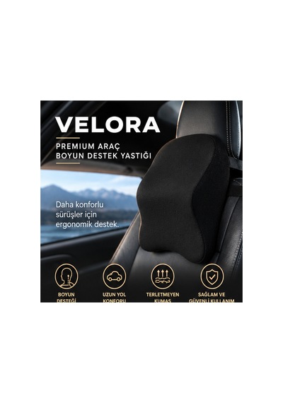Velora Visco Araba Boyun Yastığı Ortopedik Oto Boyun Yastığı Araç Boyun Yastığı Seyahat Yastığı - 931468180