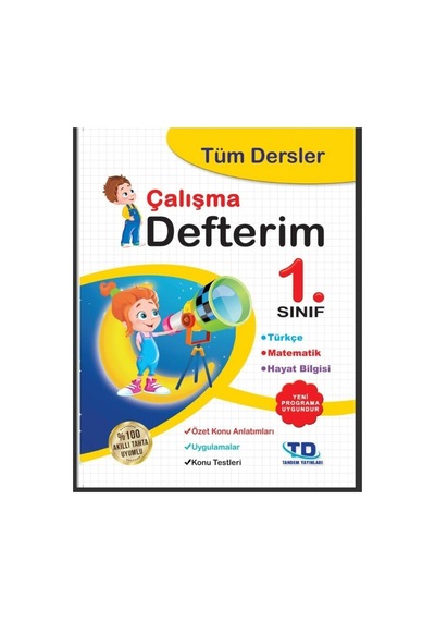 Tandem Yayınları Tüm Dersler 1.sınıf Çalışma Defteri P-214201