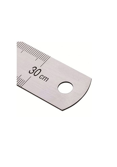 Çelik Cetvel 30 Cm İnc Ölçülü 1
