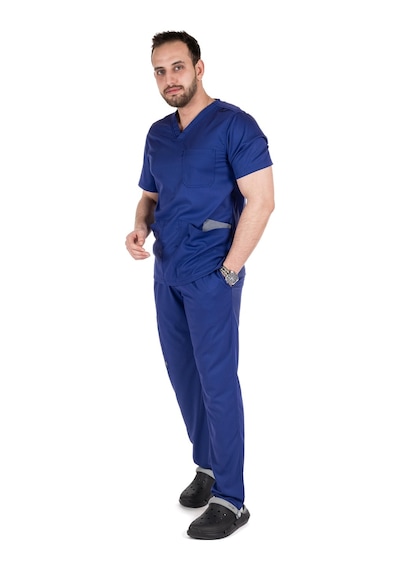 Rio Grande Medikal Giyim Doktor Hemşire Likralı Scrubs Cerrahi Takım Hastane Üniforması 001