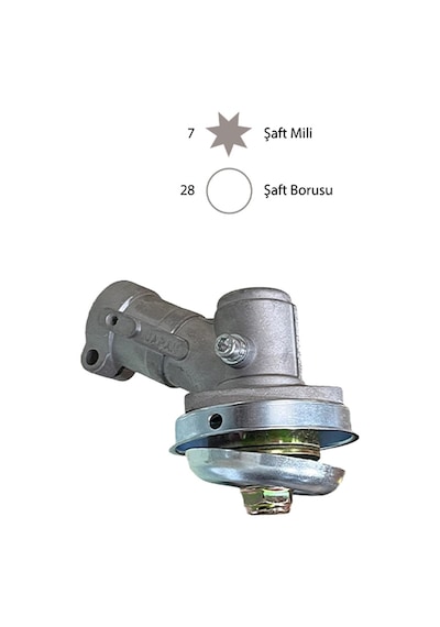 Tırpan Kafa Grubu Komple 28 Mm 7 Yıldız