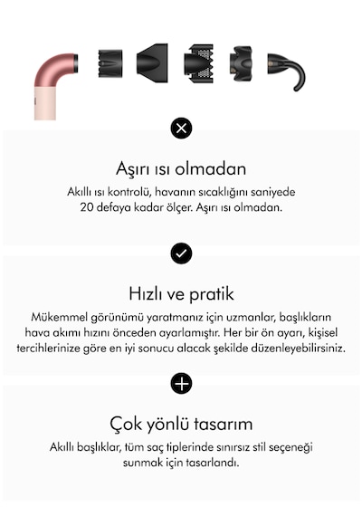 Dyson Supersonic r™ Saç Kurutma Makinesi Düz + Dalgalı Ceramic Pink