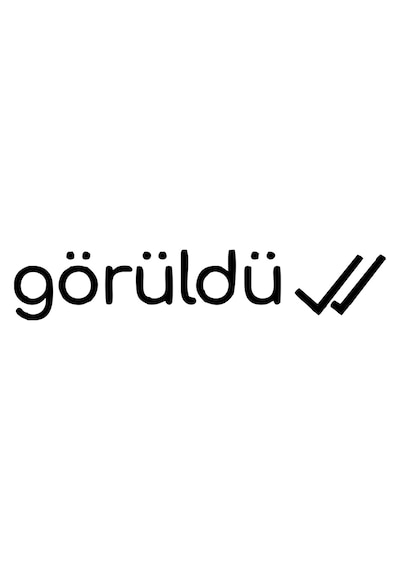 Görüldü Araba Sticker 17x17 Cm Siyah