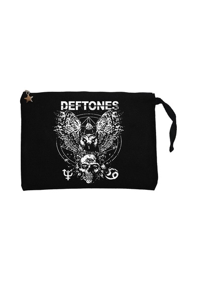 Deftones Diamond Eyes Siyah Clutch Astarlı Cüzdan / El Çantası Siyah