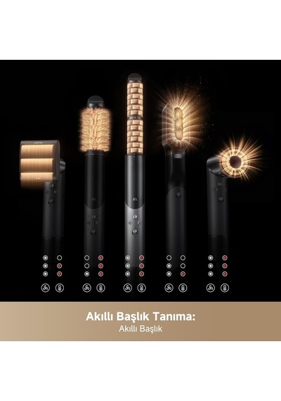 Master 10 Saç Şekillendirici, 7'si 1 Arada Saç Kurutma Makinesi Ve Şekillendirici: Bukleler, Düzleştirme, Hacim Ve Genel