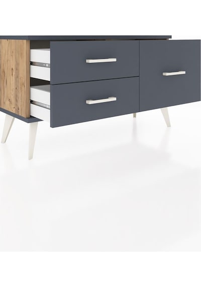 Arges Şifonyer 3 Raflı 88x30x48 Çam-antrasit Antrasit Arges Şifonyer 3 Raflı 88x30x48 Çam-antrasit Antrasit
