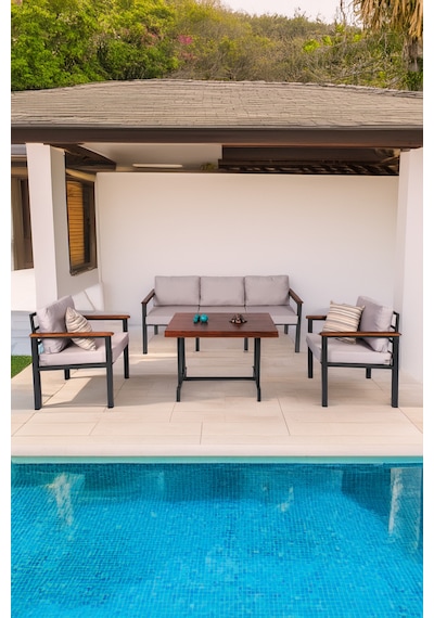 Neokas Bahce Mobilyası, Modern Balkon Mobilyası, Kafe Oturma Takımı, Teras Koltugu, 1+1+3+m Antrasit Neokas Bahce Mobilyası, Modern Balkon Mobilyası, Kafe Oturma Takımı, Teras Koltugu, 1+1+3+m Antrasit