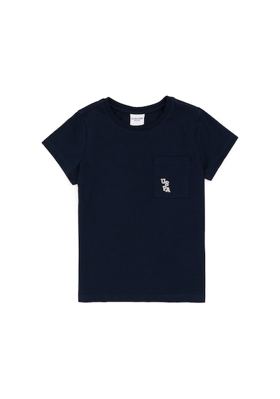 U.S. Polo Assn. Erkek Çocuk Lacivert Bisiklet Yaka Tişört 50298096-VR033