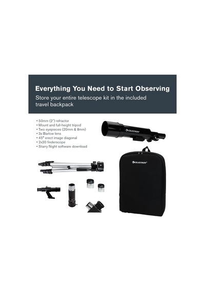 21038 Travel Scope 50 Portable Teleskop