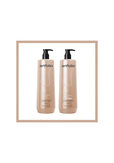 Artfolio Besleyici Ve Liss Saç Şampuan 1l & Saç Krem 1l Set Tüm Saçlar