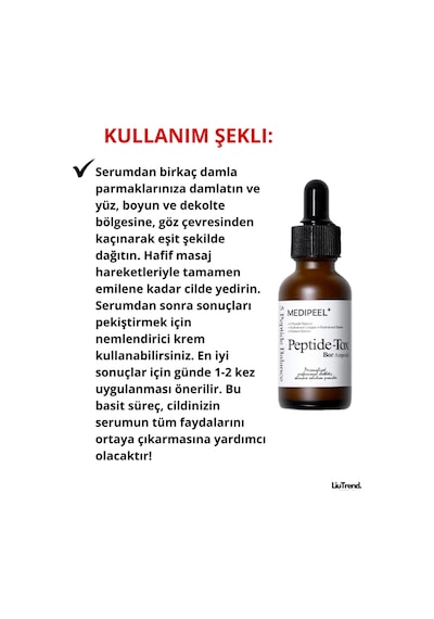 Medipeel Peptide-tox Bor Ampoule 30 Ml Kırışıklıkl Karşıtı . Etkili Yüz Serumu M0520