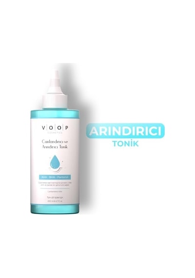 Voop Gözenek Sıkılaştırıcı Canlandırıcı Arındırıcı Siyah Nokta Karşıt Glikolik Salisilik Asit Tonik 200ml