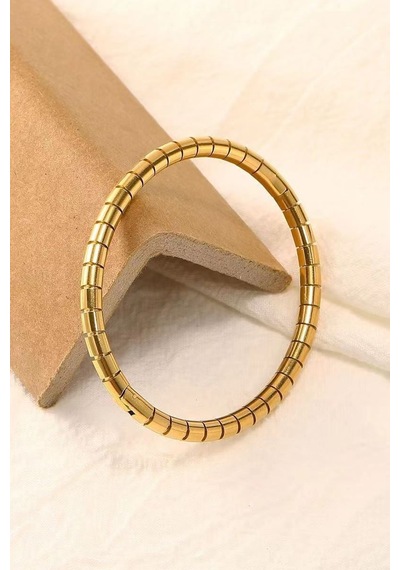 Chavin Gold Kelepçe Dizayn Çelik Bayan Bileklik Ev08sr Gold