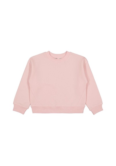 Civil Girls Düz 6-9 Yaş Sweatshirt Pembe