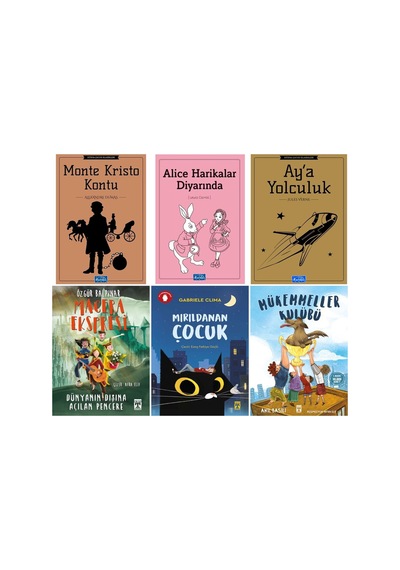 Ortaokul 4.5.ve 6.sınıf Macera Ekspresi - Dünyanın Dışına Açılan Pencere,mırıldanan Çocuk,mükemmeller Kulübü.6 Kitap Set