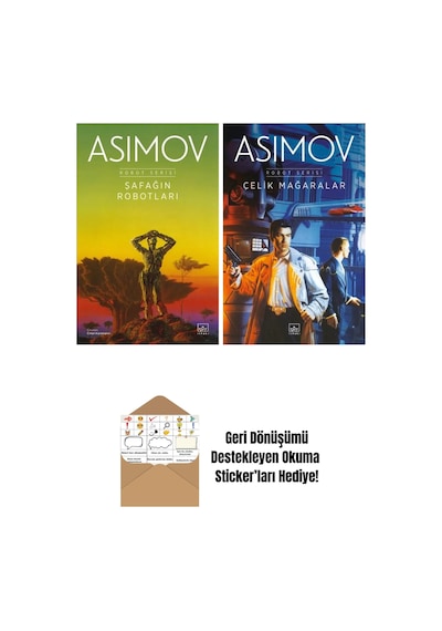 Şafağın Robotları Robot Serisi 3. Kitap + Çelik Mağaralar Robot Serisi 1. Kitap