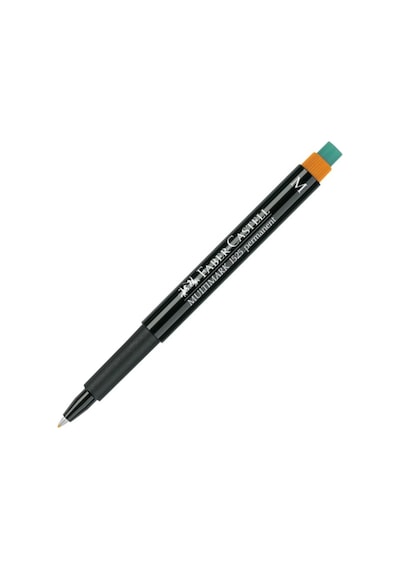 Faber-castell Permanent Asetat Ve Cam Kalemi S Uç 0.4 Mm Turuncu - 10 Adet Toptan Paket