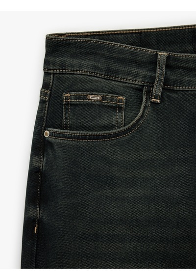 Koton Pamuklu Slim Fit Jean Pantolon - Brad Jean Petrol 6sam40006nd Petrol Koton Pamuklu Slim Fit Jean Pantolon - Brad Jean Petrol 6sam40006nd Petrol