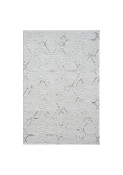 Mariesse Home Bambu Dokulu Modern Sık Dokuma Koridor Kesme Yolluk Dokuma Makine Halısı Y00595a Bej