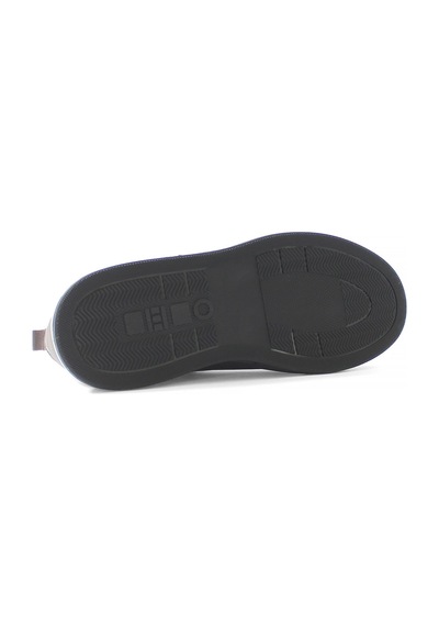 Erkek Kahverengi Bağcıklı Kalın Tabanlı Deri Sneaker